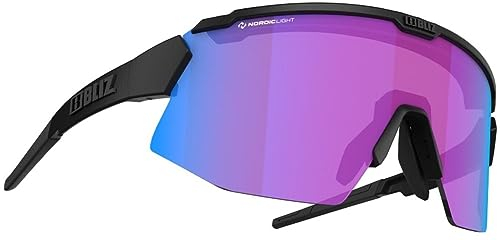 Bliz Breeze Small Nordic Light Sportbrille, matt black-violet blue multi