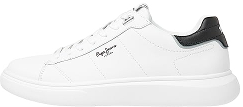 Pepe Jeans Herren Eaton Basic Sneaker, weiß, 46 EU