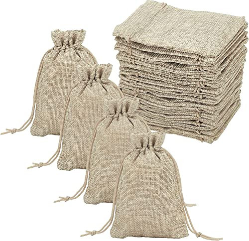 Bottiglie Vuote da 500 ml di Vetro - Vino, Liquore, Olio, Aceto - 0,5 Litri Con Tappo di Sughero (6 Sacchetti di Tessuto Inclusi)