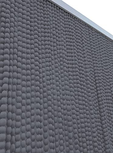 Home Tresor - Tenda Antimosche a Fili con Pallini Morbidi, Pannello Tenda Moschiera Antirumore per Porta Finestra, Decorazione e Divisorio Stanze (cm 140x230, Grigio)