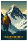 FISH DRAGATE Mount Everest Reise Landschaft Leinwand Poster Wandkunst Bild Druck Modern für Wohnzimmer Schlafzimmer Home Decor Rahmenlos 50 x 75 cm