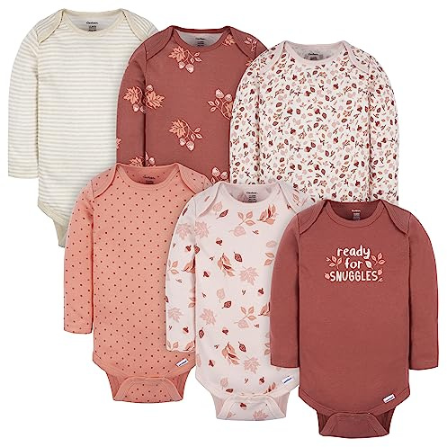 Gerber 6-pack Long-sleeve Onesies Bodysuits Ensemble de t-shirt pour bbs et bambins Bébé garçon (lot de 6)