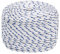 vidaXL Corde de Bateau Corde de Levage Câble d'Amarrage Ancrage Navire Lignes de Gréement Corde à Linge Blanc 8 mm 25 m Polypropylène