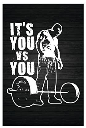 Poster auf Leinwand, Motiv You Vs You, Schlafzimmer, Dekoration, Sport, Landschaft, Büro, Raumdekoration, Geschenk, ungerahmt: 50 x 75 cm