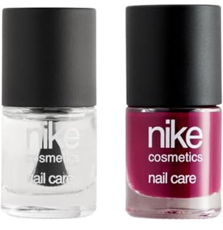NIKECOSMETICS - Laca de Uñas Blackberry Vibes 8 ml + Top Coat 8 ml, Color Morado, Transpirable, Efecto Brillante y de Larga Duración, Fácil de Aplicar, Secado Rápido, Fórmula Vegana