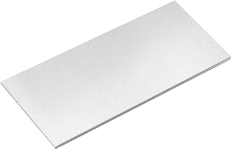 sourcing map 6061 Aluminum Sheet, 250mm x 125mm Rectangle Aluminum Plate 3mm Thick Flat Metal Stock for Industry Welding Crafting