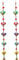 A1SONIC® Handicrtafts Door Hanging Decorative Cotton heart in Vibrant Color Stringed with Beads and Bell Traditional Indian Hanging Decoration (1)
