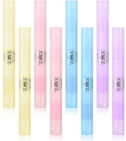 GGSTDDUP 8 Pieces - Nail Polish Remover Pen for Gel Nails Correction Cuticle Remover and Nail Edge Cleaner with Cotton Tip for Manicure Nail Polish Cleaning Tool
