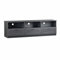 WeHome - Mobile Porta TV 3 Vani aperti e 3 Ante, 180x40x54cm, Armadio Moderno Per TV in Legno MDF e Maniglie Cromate, Supporto Tv Con Fori Passacavi, Mobile TV Per Soggiorno o Salotto (Antracite)