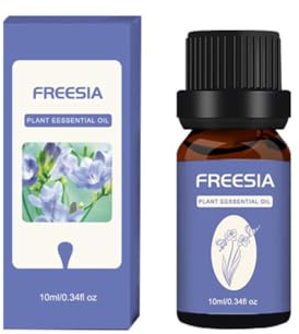 Ätherische Öle Freesie 10 ml, Ätherische Öle für Diffuser Aromatherapie,Duftöle für Diffusor,Ätherisches Lavendelöl Duftöl Freesie Öl für Haut Körper Haarpflege, Kerze,Seife,DIY,Massage Aroma