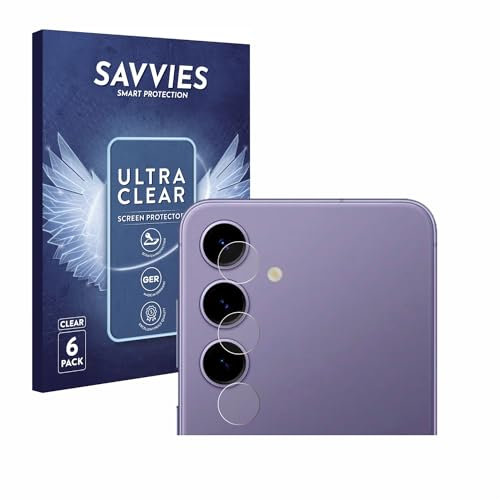 Savvies 6 Pack Screen Protector compatible with Samsung Galaxy S24 Enterprise Edition (ONLY Camera Lens) Protection Film Clear