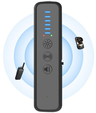 HIULLEN Detector de Cámara Espía, Detecta Dispositivos Ocultos Detector GPS, Camaras Oculta Detector Hidden Camera Bug Detector Spy Finder para Hogar, Oficina, Hotel