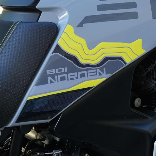 labelbike Adesivi 3D Moto Serbatoio Compatibile con Husqvarna | Norden 901 2024, Laterale Protezione in Resina, Antigraffio, Decorazione