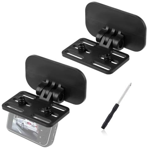 2pcs Dash Cam Mount, Universal Rear View Camera Bracket for Backup View, Easy to Install Mirror Mount for Reverse Camera