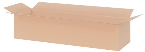 verpacking Faltkartons 1000 x 250 x 250 mm KK 201 Braun [Größe und Stückzahl wählbar] 2-wellige Kartons Versand 10 Stück