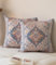 Vorysum Boho Kissenbezug 50x50 cm 2er Set Sofakissen Vintage Bunte Dekokissen Samt Kissenbezüge Abstrakte Kissenhülle Herbst Zierkissenbezüge für Wohnzimmer Schlafzimmer Couch