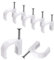 Citystores® 10mm 100-Pack Cable Clips – White Nail-in Wire Clips for Cable Management | Tidy & Secure Cable Organizer for Wall, Floor & Baseboard – Durable Cable Tidy Fasteners