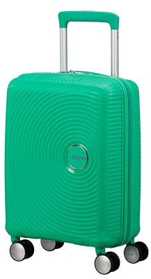 American Tourister Soundbox Mini - Kinderkoffer 47 x 32 x 21 cm, 22 L - Hartschalen Handgepäck Trolley, passend für die meisten Airlines inkl. EasyJet - Leichtgewicht mit 4 Rollen, Grün (Bright Green)
