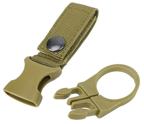 Moschettone - Portabottiglie da esterno Zaino Cintura Cintura da esterno Gancio portabottiglie Portabottiglie per bevande per zaino, cintura, sacca da golf, moto