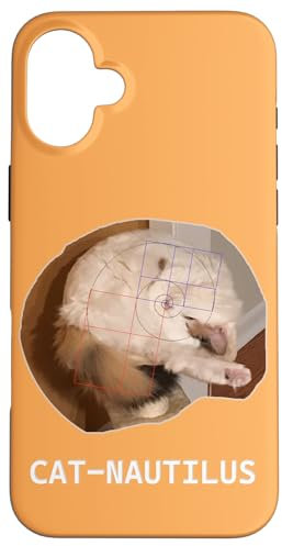 Hülle für iPhone 16 Plus Katze Nautilus Dumme Geometrie