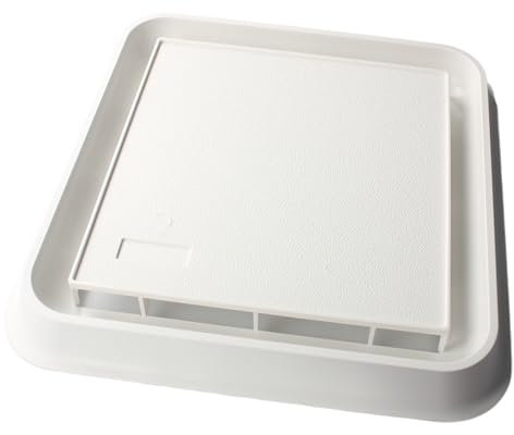 S97006651 Fan Cover Grille for Broan NuTone Bathroom Fan Assembly Replacement, Fits 663, 670A, 670B, 670C, 670D, 670E Bathroom Exhaust Fan Light Cover Replacement