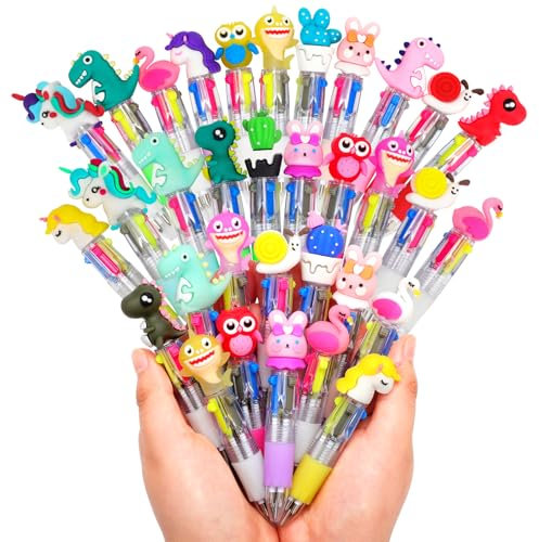 SKAMORI 30 Pezzi Penne Colorate come Gadget Compleanno Bambini 5 6 7 8 9 10 Anni, Penne Multicolore Bambini, Sacchetti Regalini Fine Festa Compleanno & Regalini Fine Festa Compleanno Bambini