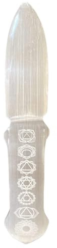 Selenite Ritual Knife Chakra Selenite Ceremonial Knives