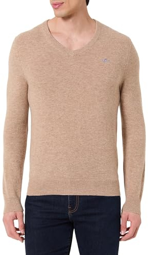 Gant Herren Extrafine Lambswool V-Neck Pullover (1er Pack)
