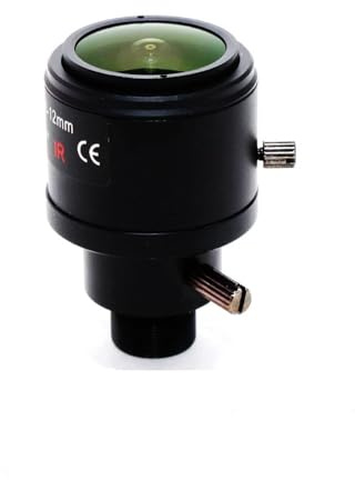 ALADDINLUX 5-MP-Zoomobjektiv, M12-Halterung, 2,8–12 mm, 1/2,5 Zoll, F1.4, mit IR-Filter, Feste Blende, manueller Fokus und Zoom for Action-Kameras(Lens 650nm Filter)