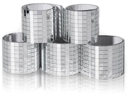 Self-Adhesive Mirror Mosaic Tiles 5 Pack (2400 Pcs) - Small Square Mirror Stickers for DIY Crafts, Home Decor, Disco Ball & Wall Art, Mosaic Tiles Arts and Crafts