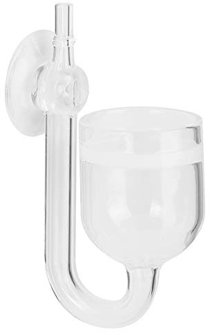 CO2-Diffusor, hochtransparentes Glas, großes gerades Rohr, Refiner für Aquarien, Wasser, Gras, Aquarien, mittlere bis große Größe, 77 mm Höhe, 25 g Gewicht