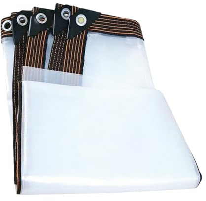 Lonas Impermeables Transparentes, Lona De Poliéster, Resistente Al Desgarro Engrosada, For Cerramiento De Patio, Camping, Cubierta De Tienda Al Aire Libre(13x20 ft(4x6m))