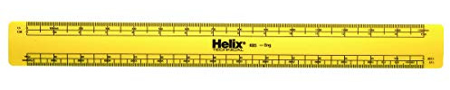 Helix Engineers Scale Ruler,Yellow, 30cm