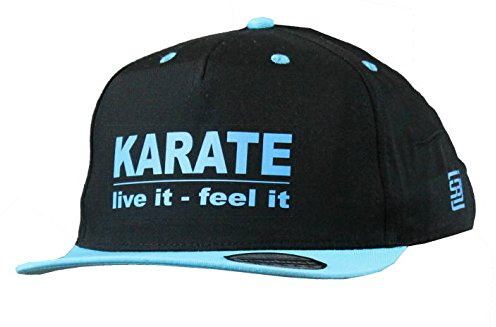 Snapback Cap - Karate live it - feel it blau
