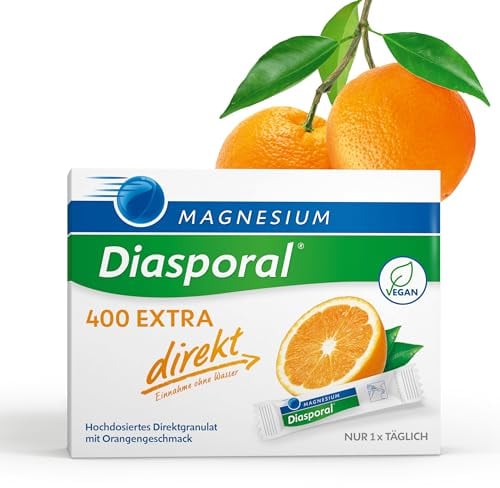 Magnesium-Diasporal 400 EXTRA direkt | mit fruchtigem Magnesium Pulver | Das Direktgranulat der EXTRA-KLASSE mit 400mg Magnesium pro Stick, 100 direkt Sticks