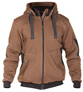 DASSY® Pulse Sweatshirt-Jacke - Größe 3XL - LEHMBRAUN/ANTHRAZITGRAU