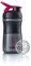 BlenderBottle Sportmixer Tritan Trinkflasche mit BlenderBall, geeignet als Protein Shaker, Eiweißshaker, Wasserflasche oder für Fitness Shakes, BPA frei, skaliert bis 500 ml, 590 ml, pink / schwarz