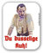 Du dusselige Kuh Alfred Tetzlaff Ekel Fun Aufkleber Humor 10x8cm #A4595