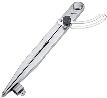 Akozon Leather Compass 200mm Wing Leather Divider Drehwerkzeugabstand Kompasse Kantenbereich Bleistift Markierung Zirkel Kreis Leder Kratzer Zirkel Maker Abreißer Markierung Flügel Divider