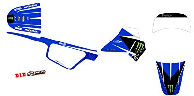 KIT DECO MOTO CROSS YAMAHA PW 50 REPLICA JUSTIN BARCIA BLEU