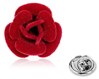 Fleur Rose Pin Lapel Boutonnière Fleur épinglette Main Rose Congé Pour Les Femmes Broche