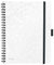 Leitz Be Mobile Notizbuch in A4 Format mit 80 Blatt, Liniert, Elfenbeinfarbiges Papier (80 g/m2), Spiralbindung, Perlweiß, WOW, 46440001
