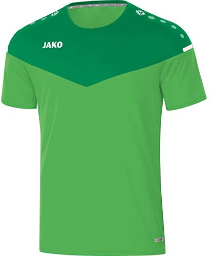 JAKO Champ 2.0 Camiseta, Hombre, Verde Suave/Verde Deportivo, Medium