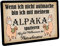 Crealuxe Personalisierbare Fußmatte - Wenn ich Nicht aufmache - Alpaka - Türmatte mit Wunschtext, Name oder Motiv – rutschfest – 60x40 cm – Türvorleger für Innen & Außen – Einzug, Hausflur oder Büro