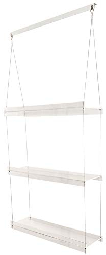 Supreme Tech Hängeregal aus Acryl für Fenster, 55,9 cm breit, 3 Ablagen – 116,8 cm lang