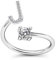 Bungsa J Ring Buchstabe - BUCHSTABEN RING silber mit Kristallen - biegbarer Fingerring/Zehenring Toering für Damen, Kinder & Herren