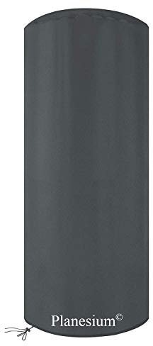 Planesium Premium Terrassenheizer Schutzhülle Heizstrahler Abdeckplane Heizpilz Hülle Terrassenstrahler Abdeckung Haube wasserdicht atmungsaktiv (Ø 60cm x H 95cm Anthrazit)