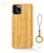 Yidai-Silu iPhone 12 Mini Echtholz Hülle 【FSC zert. Holz mit Aramidfaser, 0,8mm Ultra Dünn】 Holz Back Cover Stoßfest Etui Schutz Case Wood Case für iPhone 12 Mini 5,4” - Bambus