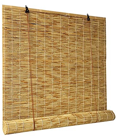 YJJT Bambusrollo, Bambusvorhang, Jalousien Fenster, Sonnenschutz, Maßanfertigung, Dekoriert, Belüftet Und Atmungsaktiv, Für Familien, Ausstellungshallen, Wintergärten, Rollenfarbtöne
