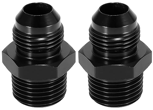 X AUTOHAUX 2 Stück Auto Flare Reduzierstück Adapter AN8 Stecker auf 1/2 NPT Stecker